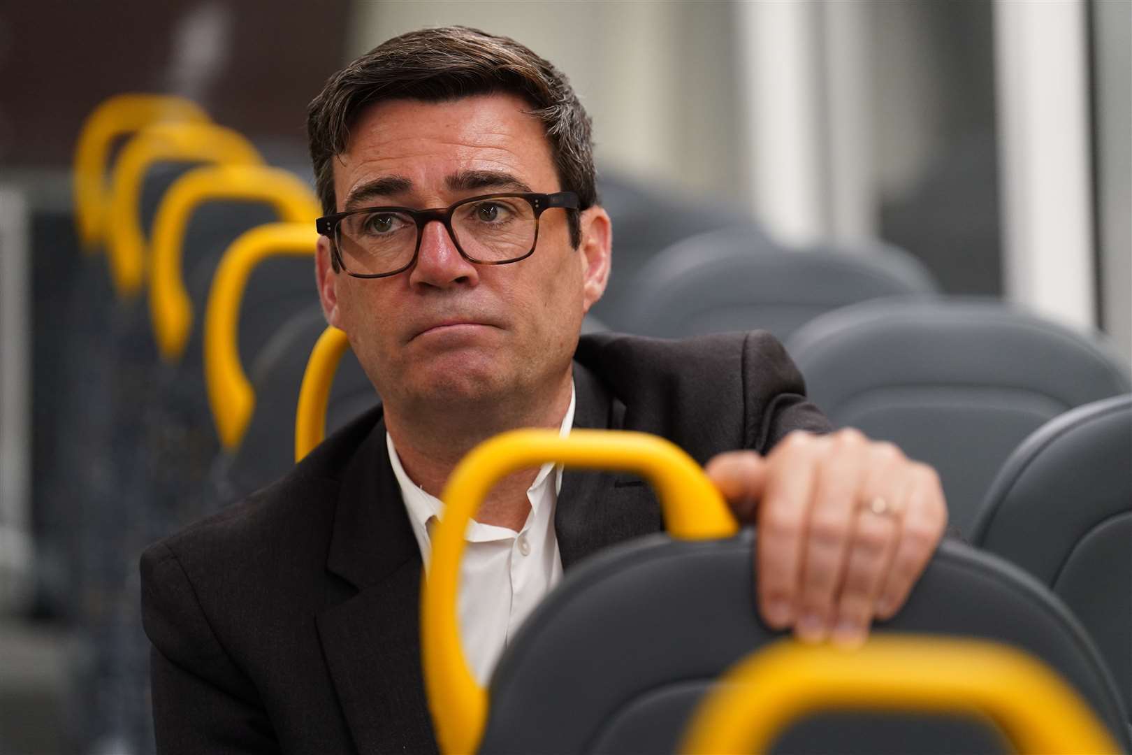 Andy Burnham was speaking on a visit to Scotland to see ‘Bee Network’ buses for his region (Andrew Milligan/PA)