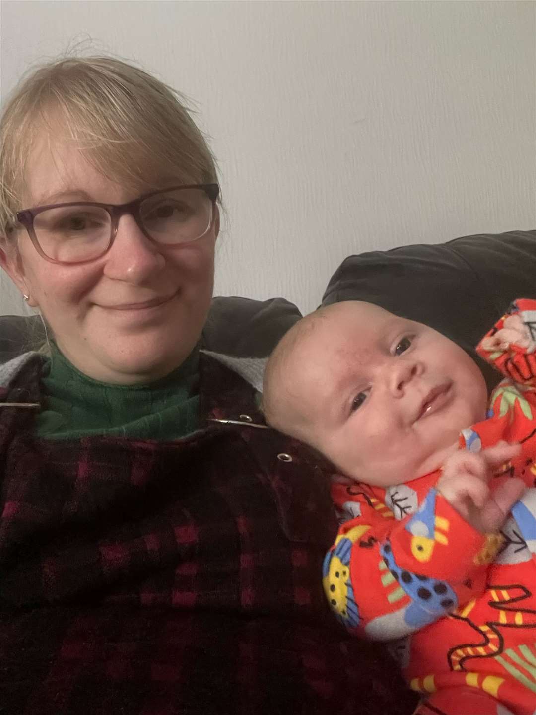 Caithness mother-of-three Emma Curran (36) with her youngest who was born in February this year. She said that nothing has improved since she gave birth to her two older sons who are now 9 and 7.