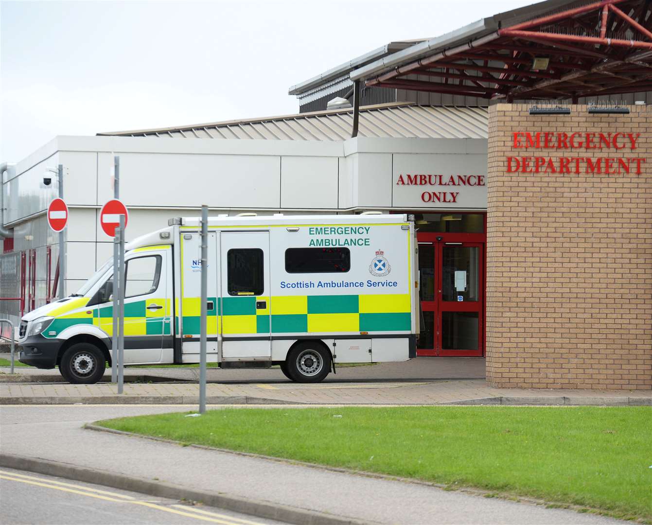 Accident and Emergency at Raigmore Hospital.