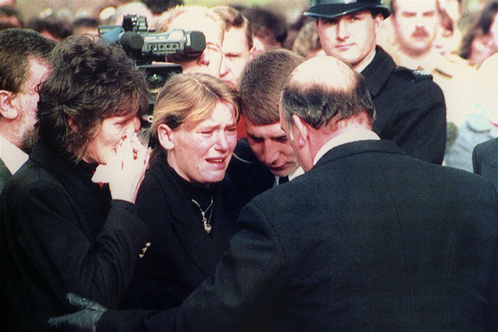 Nikki’s mother at the youngster’s funeral in Sunderland (PA)