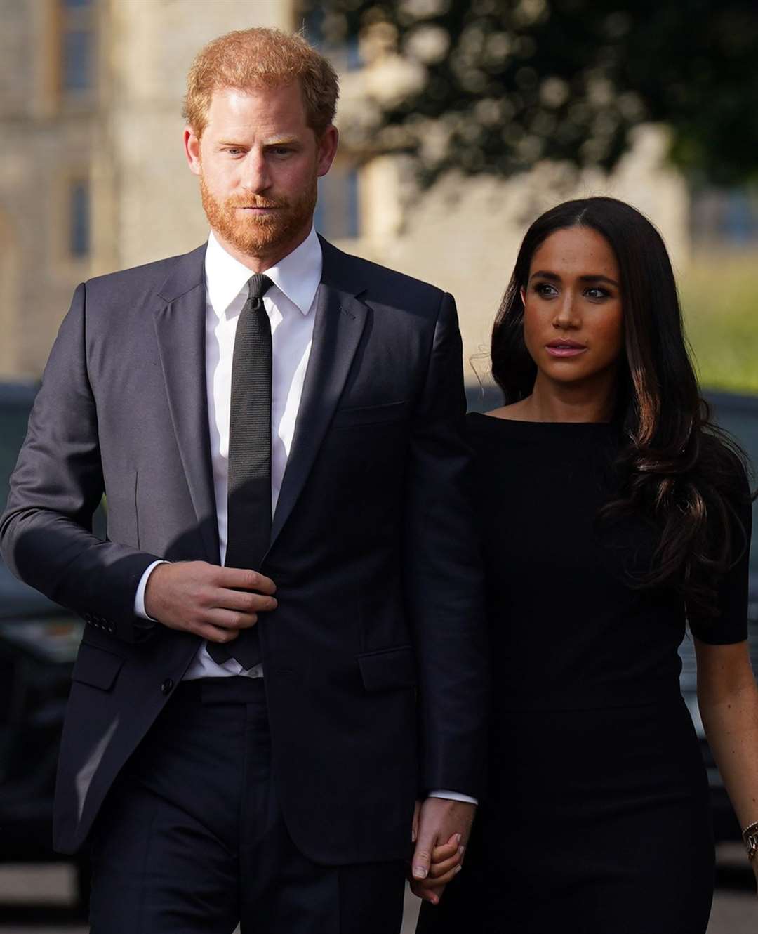 Harry and Meghan at Windsor Castle (Kirsty O’Connor/PA)