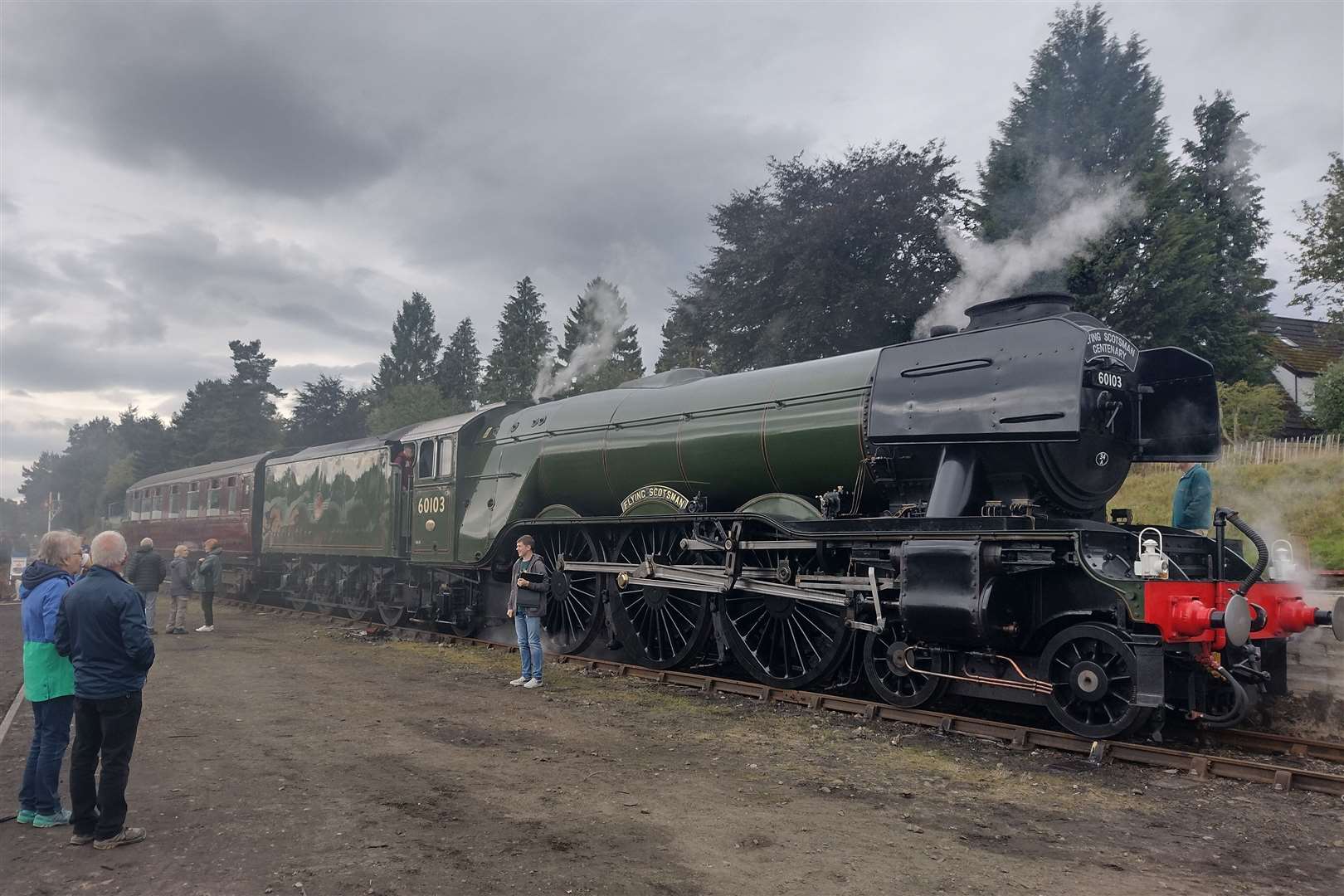 The visit of the world's most famous loco was meant to be a highlight of the year for the Strathspey Railway Company but has turned out to be anything but after the loco was involved in a collision in Aviemore.