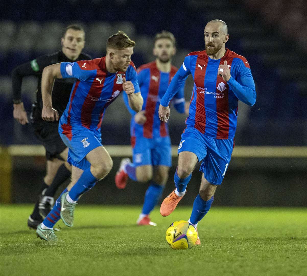 Picture - Ken Macpherson, Inverness. Inverness CT(1) v Dunfermline(1). 29.12.20. ICT’s James Vincent made a welcome start to this game..