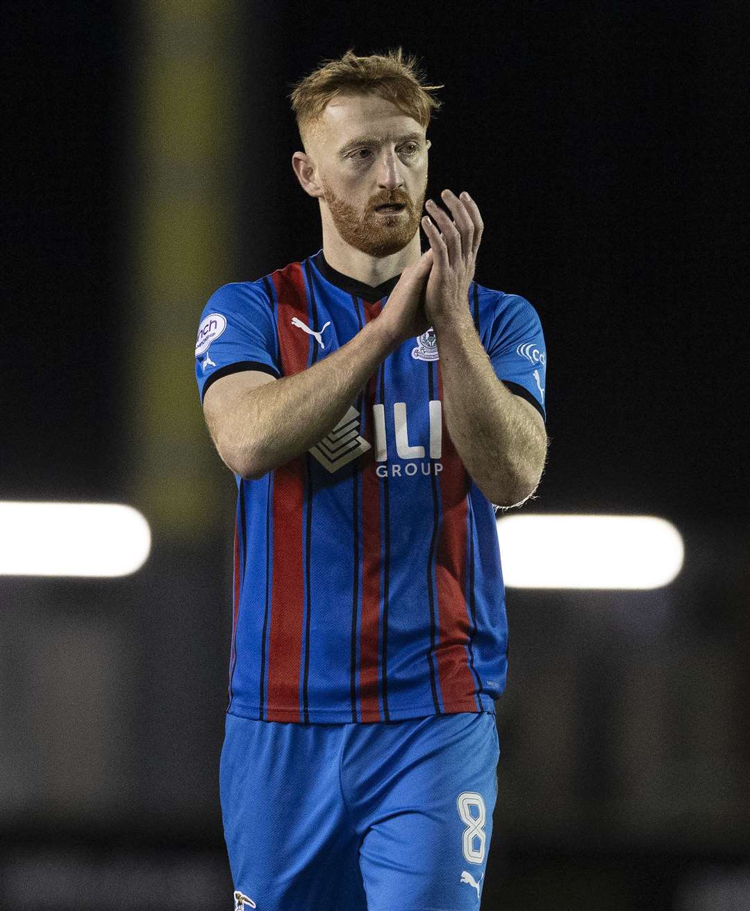 David Carson made his first appearance since November 25 against Morton. Picture: Ken Macpherson