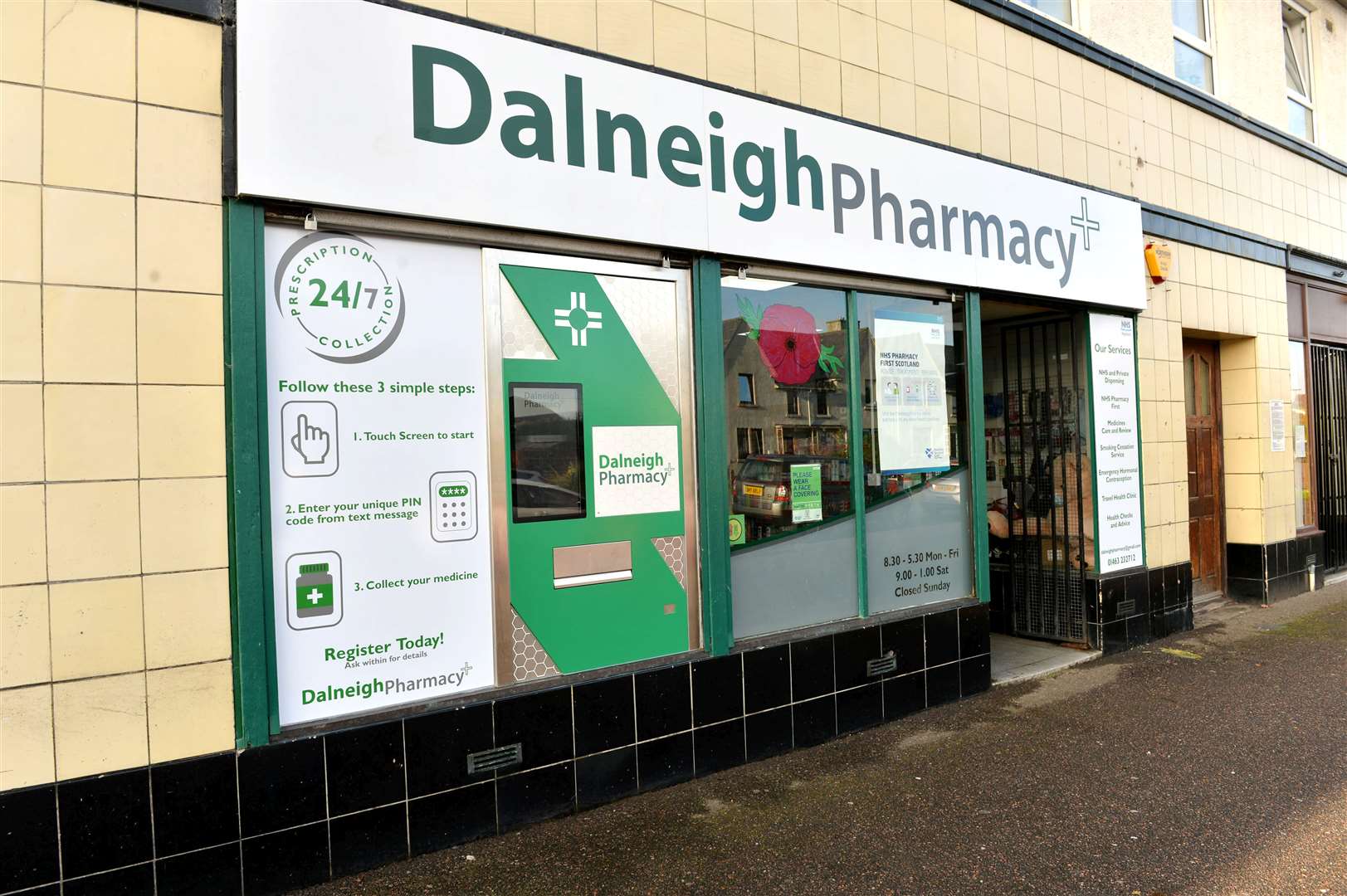 The Dalneigh Pharmacy "Pharma Robot" prescription dispenser is now in action...Owner James Higgins..Picture: Callum Mackay..