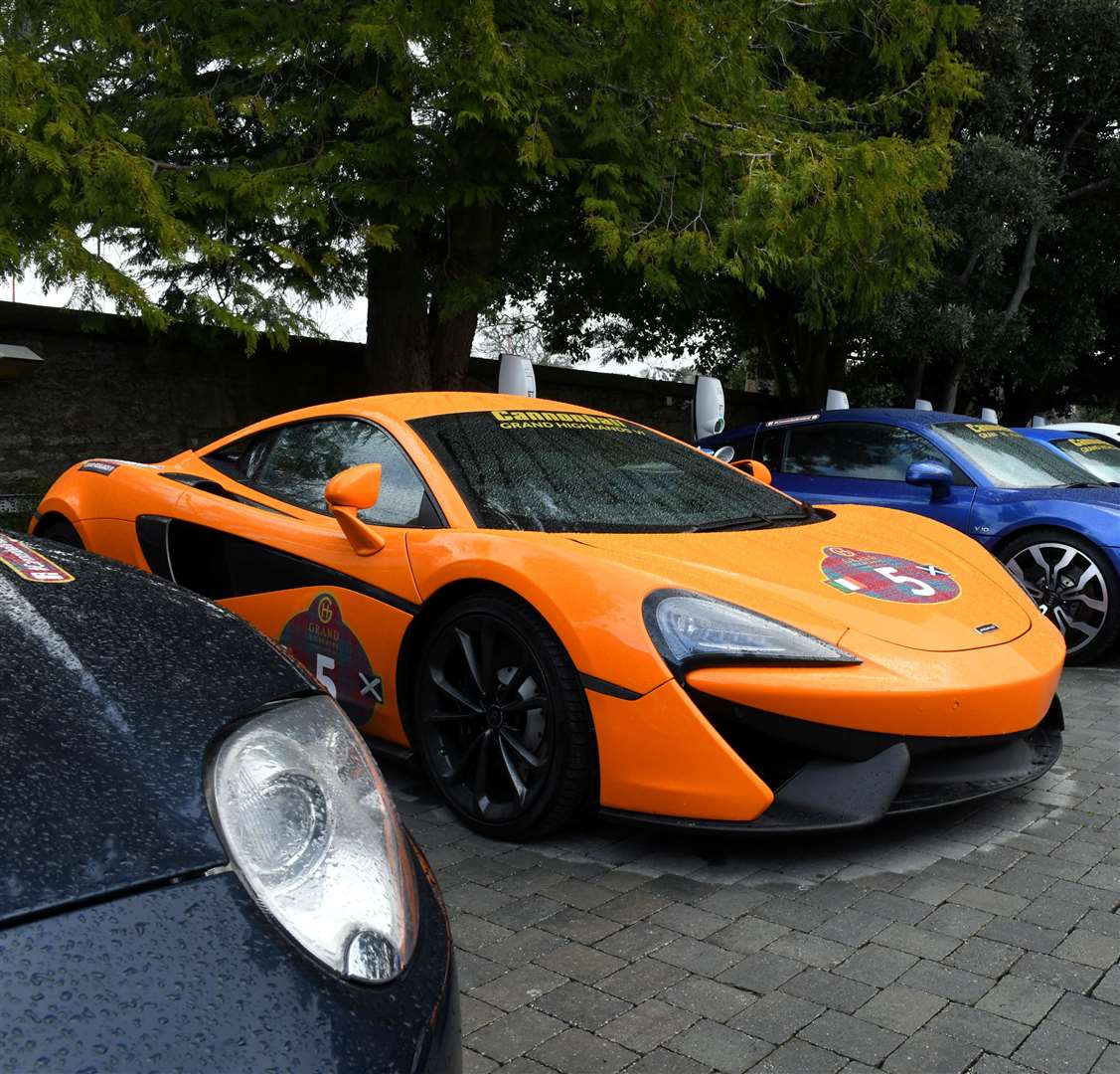 A McLaren in the Cannonball event at Ness Walk Hotel. Picture: James Mackenzie