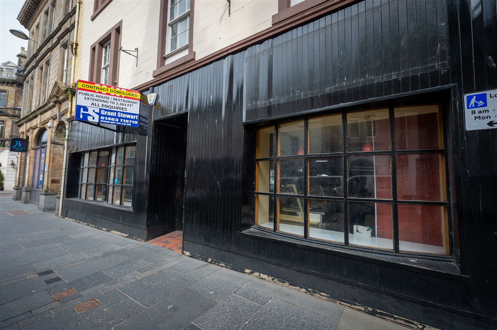 The empty former bakery shop in Church Street, Inverness.