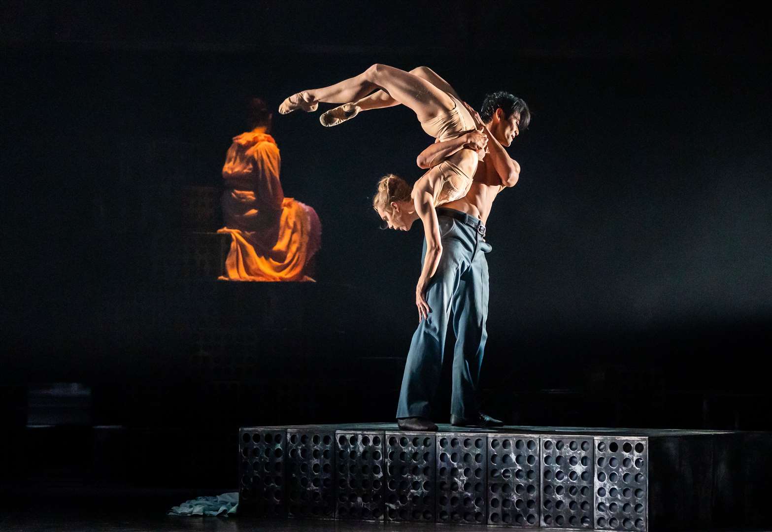 Showing off the stunning dance moves in an earlier production of A Streetcar Named Desire, Bethany Kingsley-Garner and guest principal Ryoichi Hirano. Picture: Andy Ross