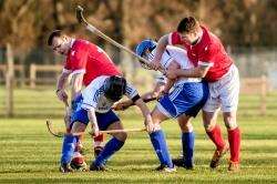 Action from the friendly between Inverness (red) and Glasgow Mid Argyll. Picture by Neil G Paterson.