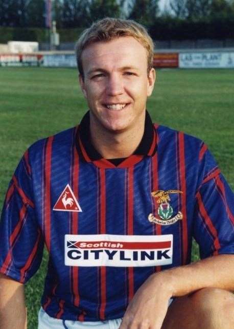 Mark McAllister during his Caley Thistle playing days