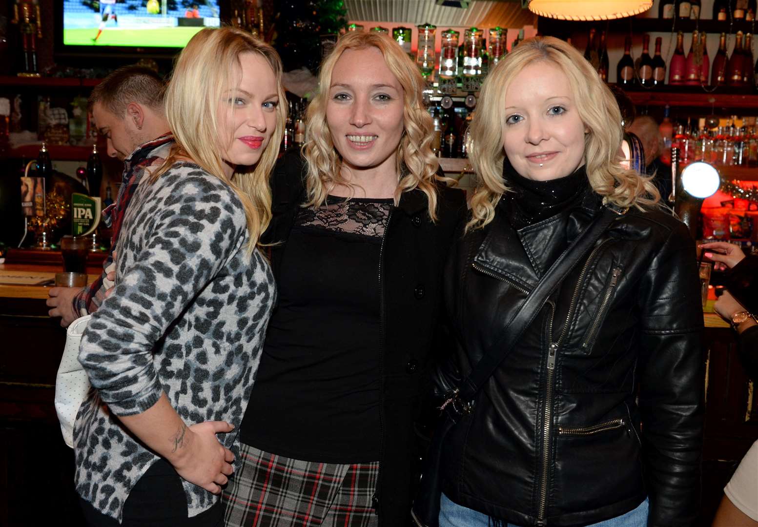 Enjoying a night on the town are (left)Carina Robertson , Amy Jamieson celebrating her 34th birthday and Rebecca Cumming.Picture: Gary Anthony.