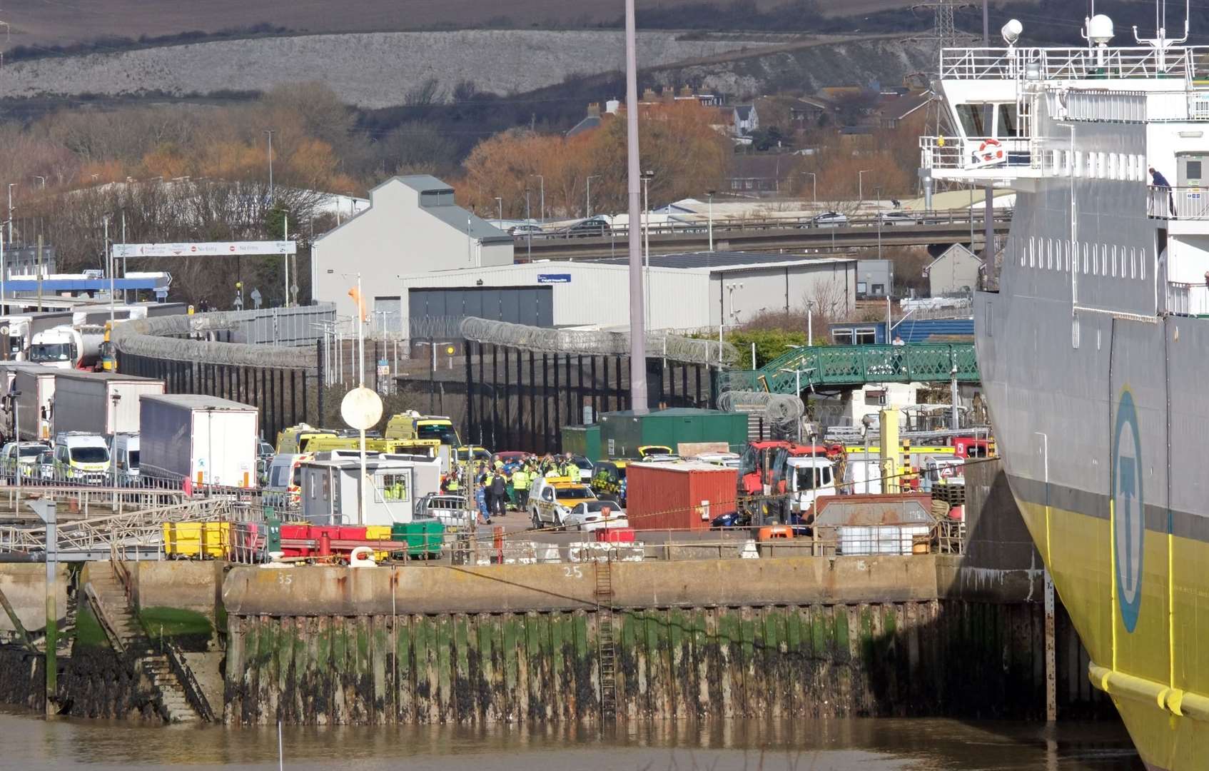 The discovery sparked a major emergency services response on Friday (Martin Sinnock/PA)