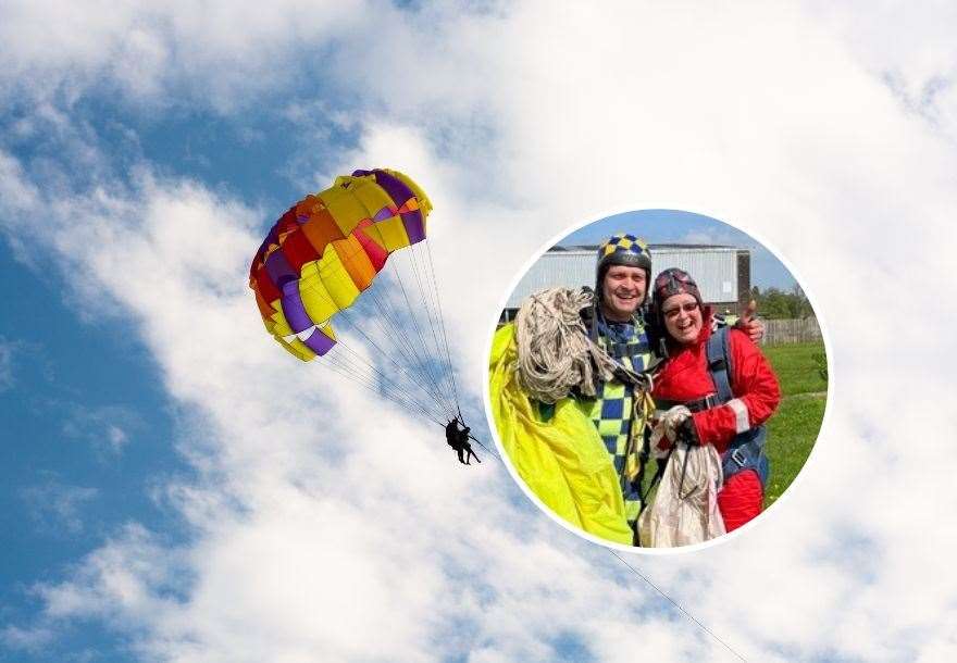 Jillian Innes was among the volunteers to make a fundraising skydive for the Haven Centre.