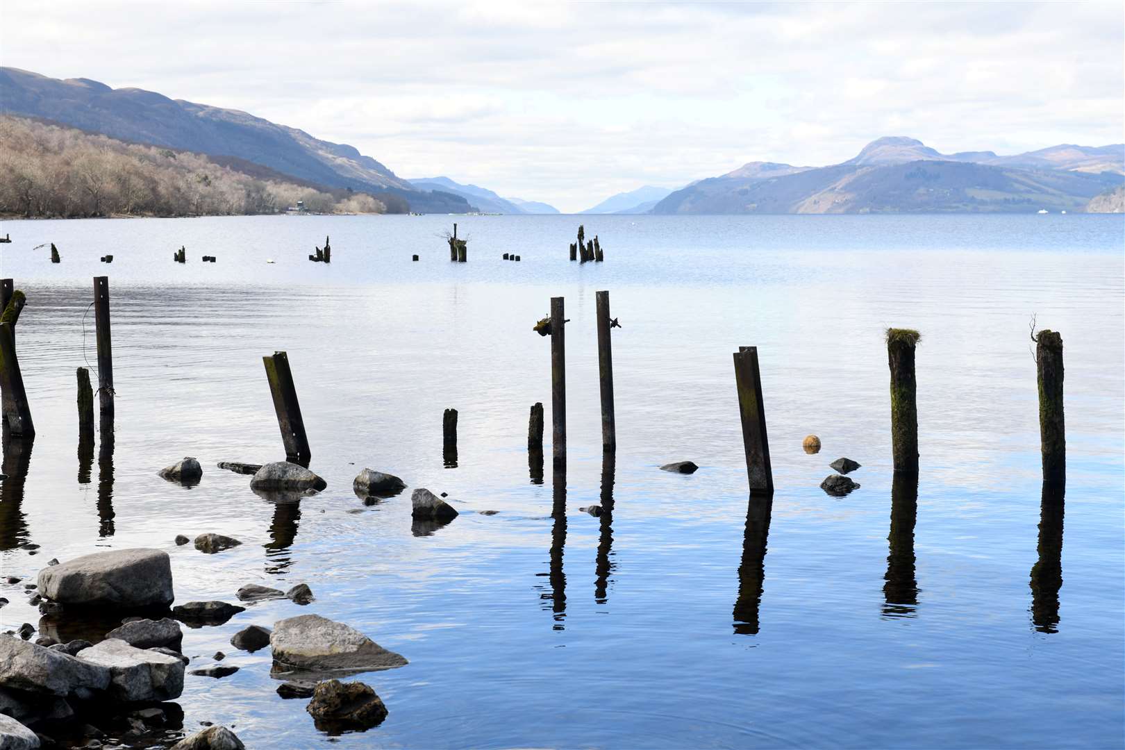 A couple have said they spotted something that could be Nessie while swimming in the loch last weekend. Picture: James Mackenzie