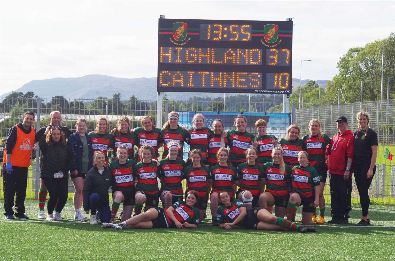 Highland RFC's women won the Women's North Two in their first season of competitive rugby. Picture: Owen Cochrane