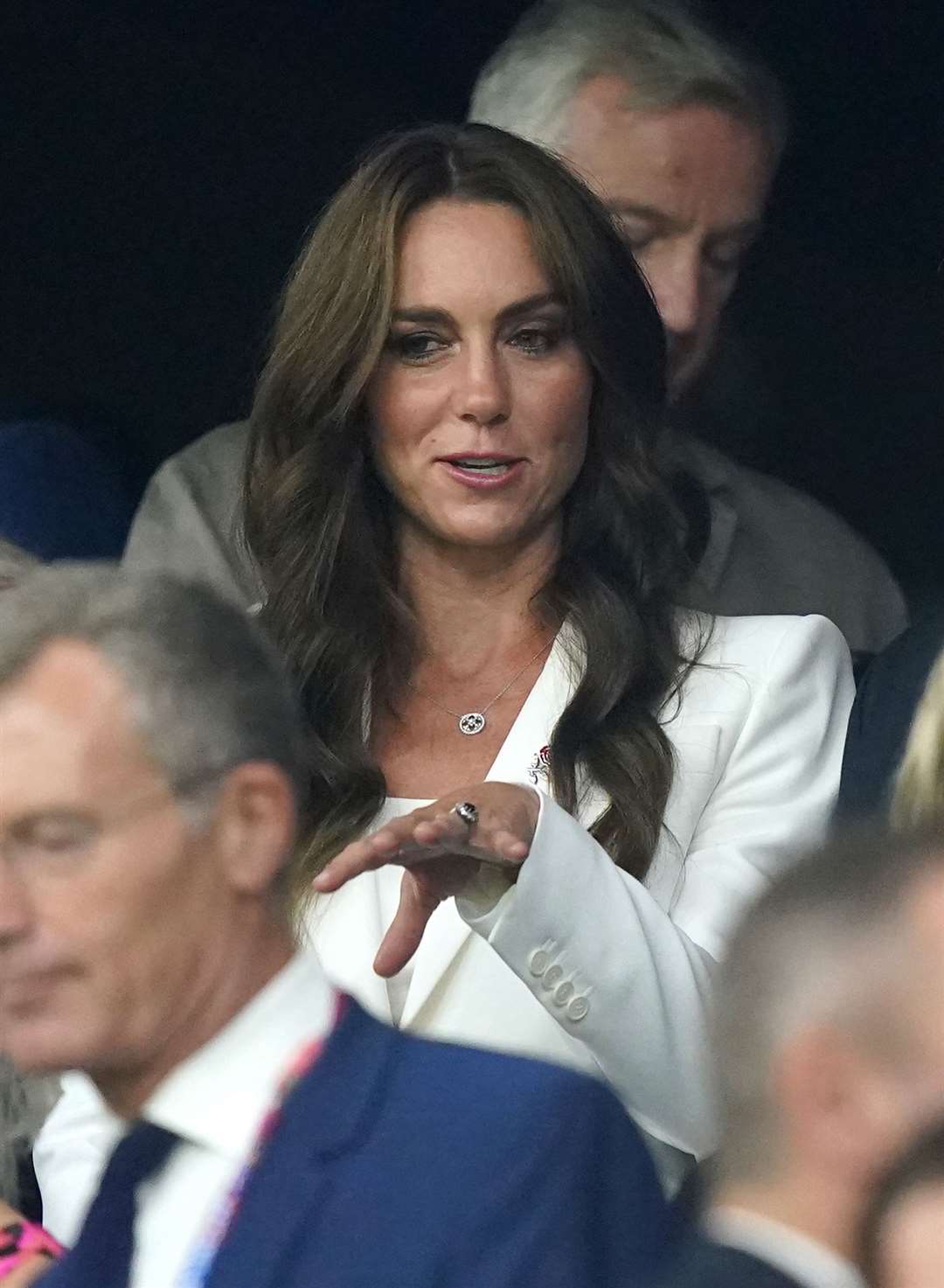 The Princess of Wales in the stands before the 2023 Rugby World Cup Pool D match in Marseille, France (Mike Egerton/PA)