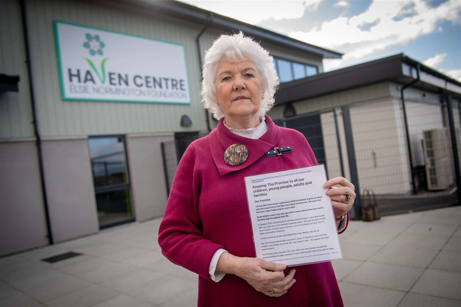 Elsie Normington hopes the Scottish Government will change its mind and grant £136,544 for the Haven Centre. Picture: Callum Mackay.