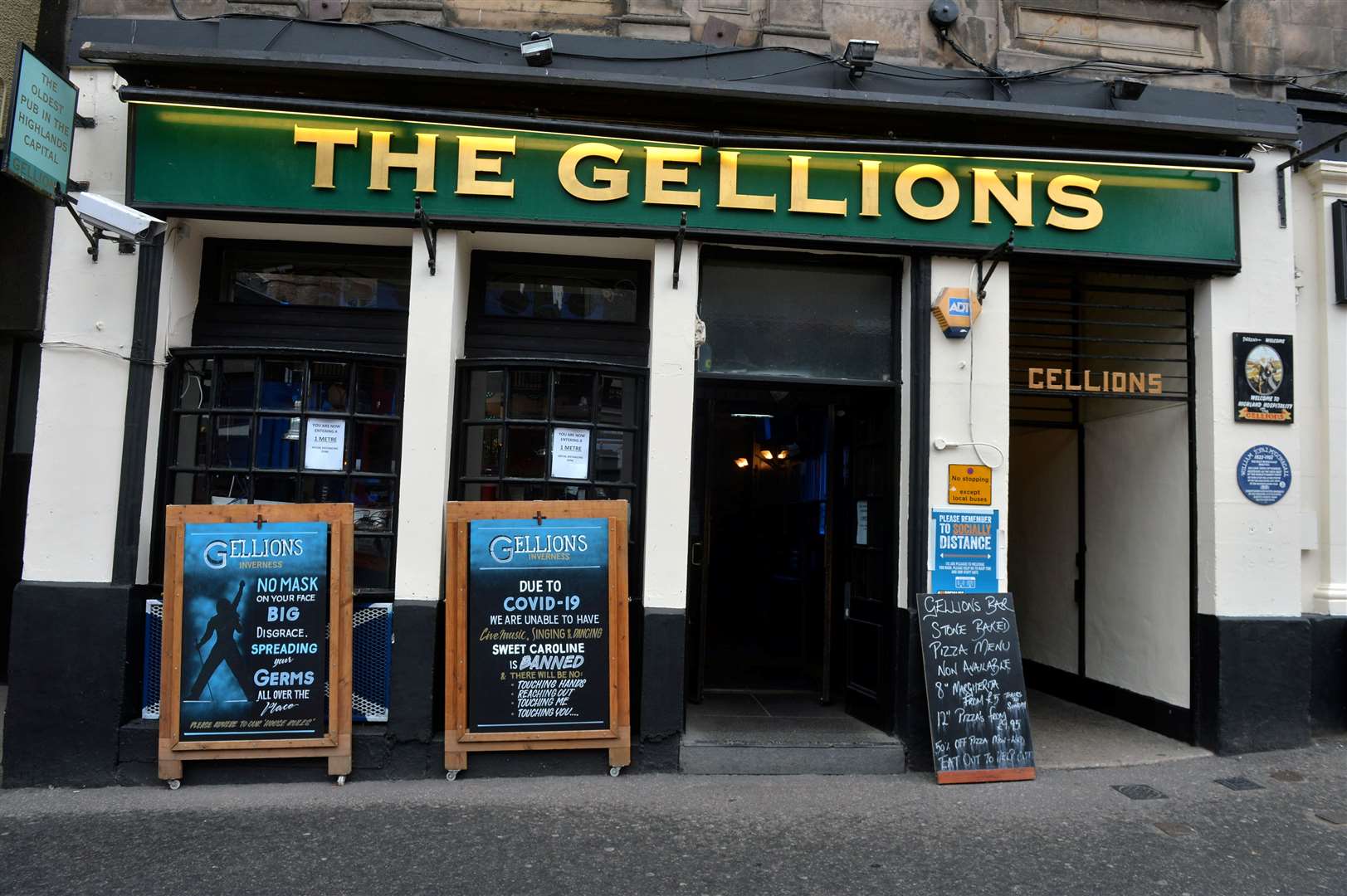 The historic Gellions bar in Inverness is among the thousands of small Scottish businesses at risk as a result of the last Public Health Scotland and Scottish Government advice, according to the NITA. Picture: Callum Mackay..