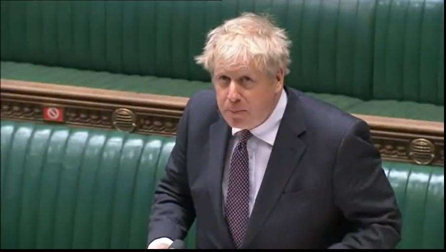 Boris Johnson was challenged about the text messages at Prime Minister’s Questions (House of Commons/PA)