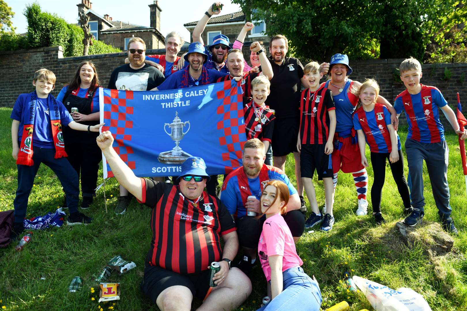 Inverness Caley Thistle supporters were in high spirits ahead of the match – and remained buoyant even after the result. Picture: James Mackenzie