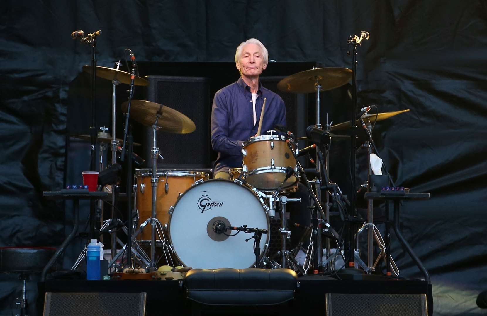 Charlie Watts during a gig in 2018 (Jane Barlow/PA)