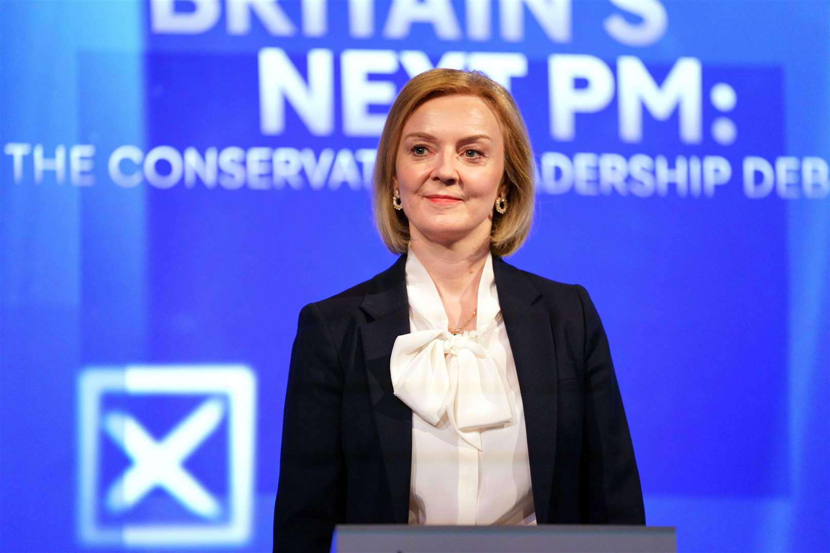 Conservative party leadership contender Liz Truss (Victoria Jones/PA)
