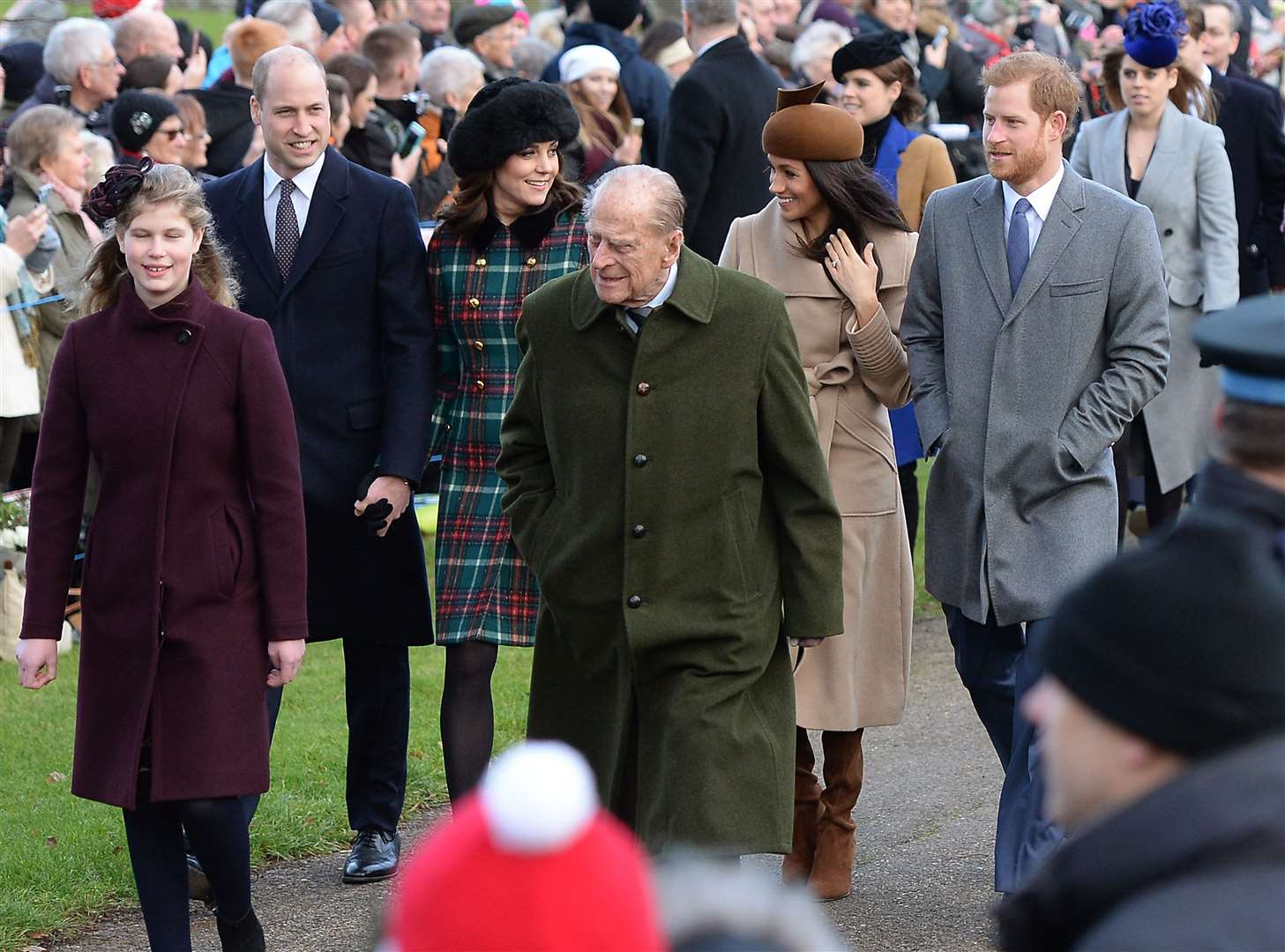 In past years the royal family have gathered at Sandringham and attended church on Christmas Day (Joe Giddens/PA)