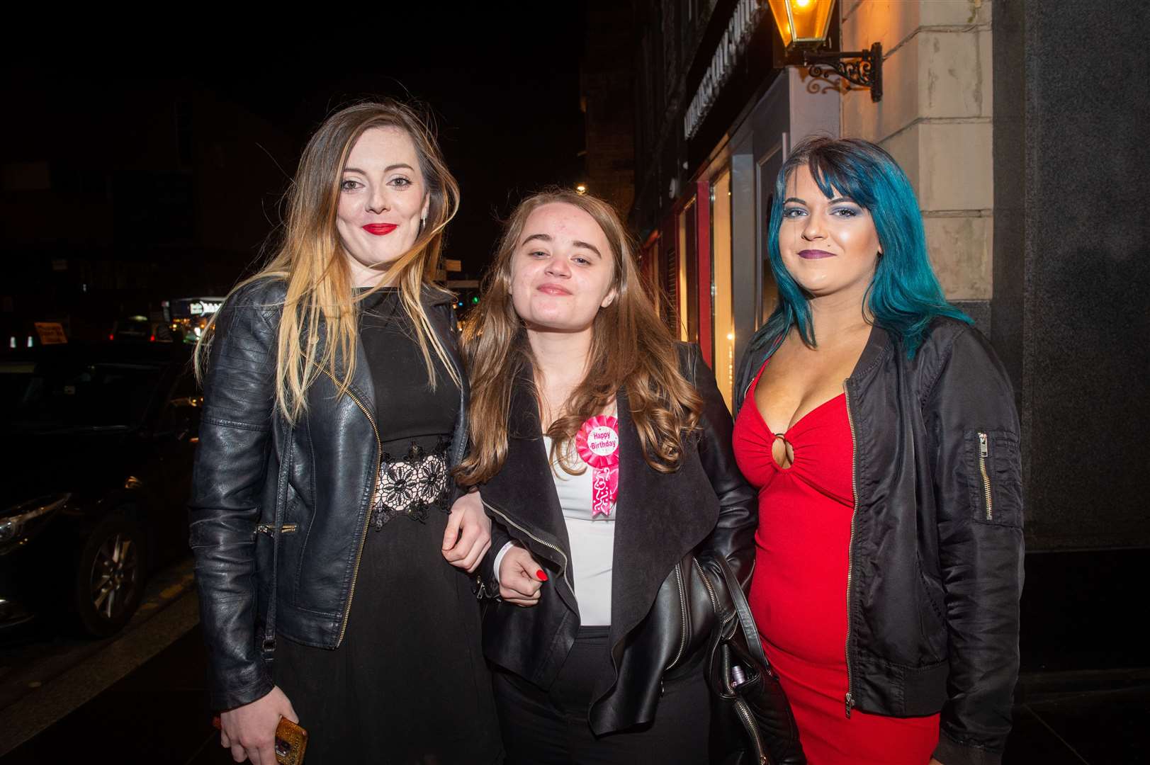 CitySeen 14MAR2020..Jessica Tomlinson (centre) celebrates her 18th birthday with Sannon Dow and Kayleigh Ross...Picture: Callum Mackay..