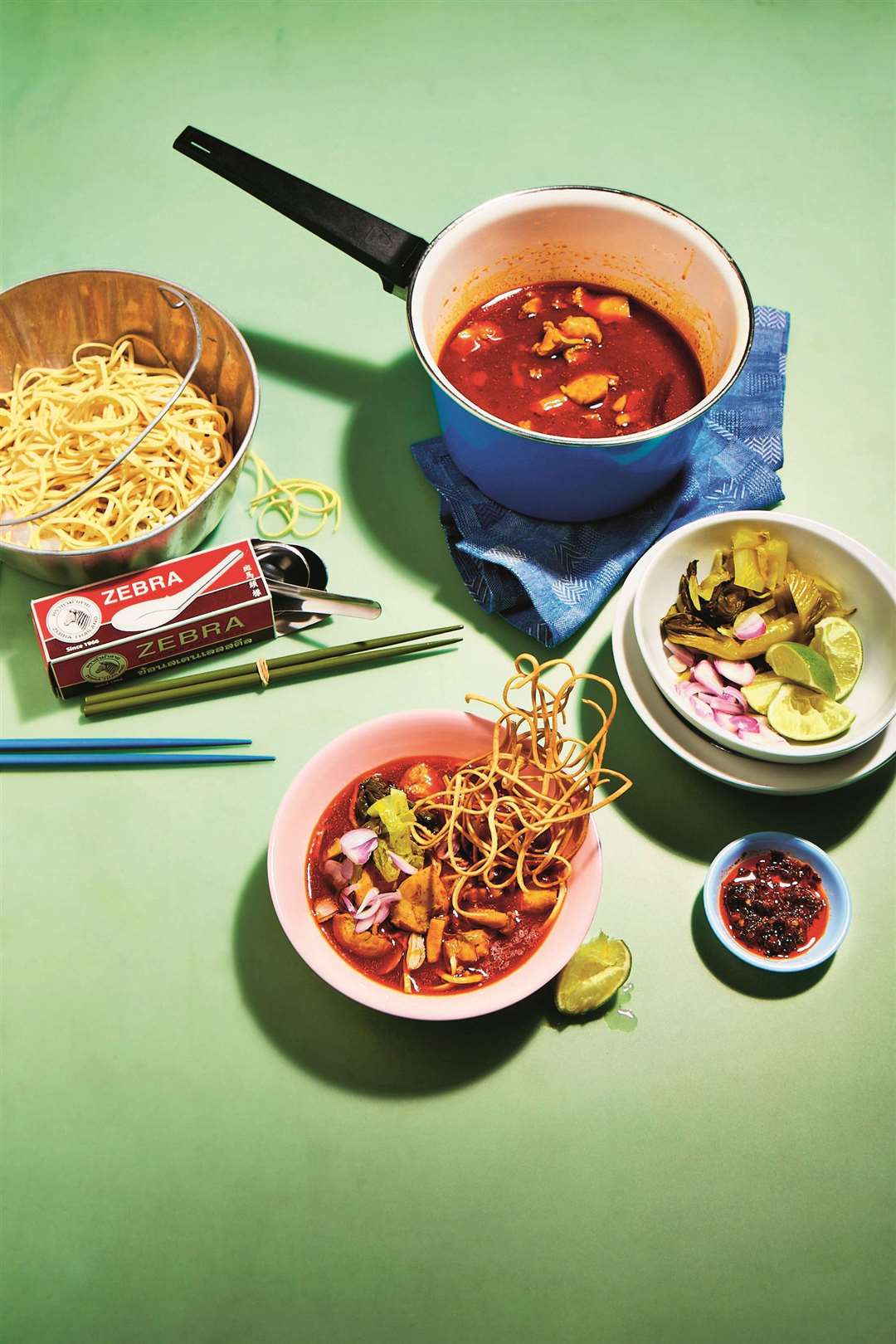 Chiang Mai curried noodles. Photo: Louise Hagger/PA