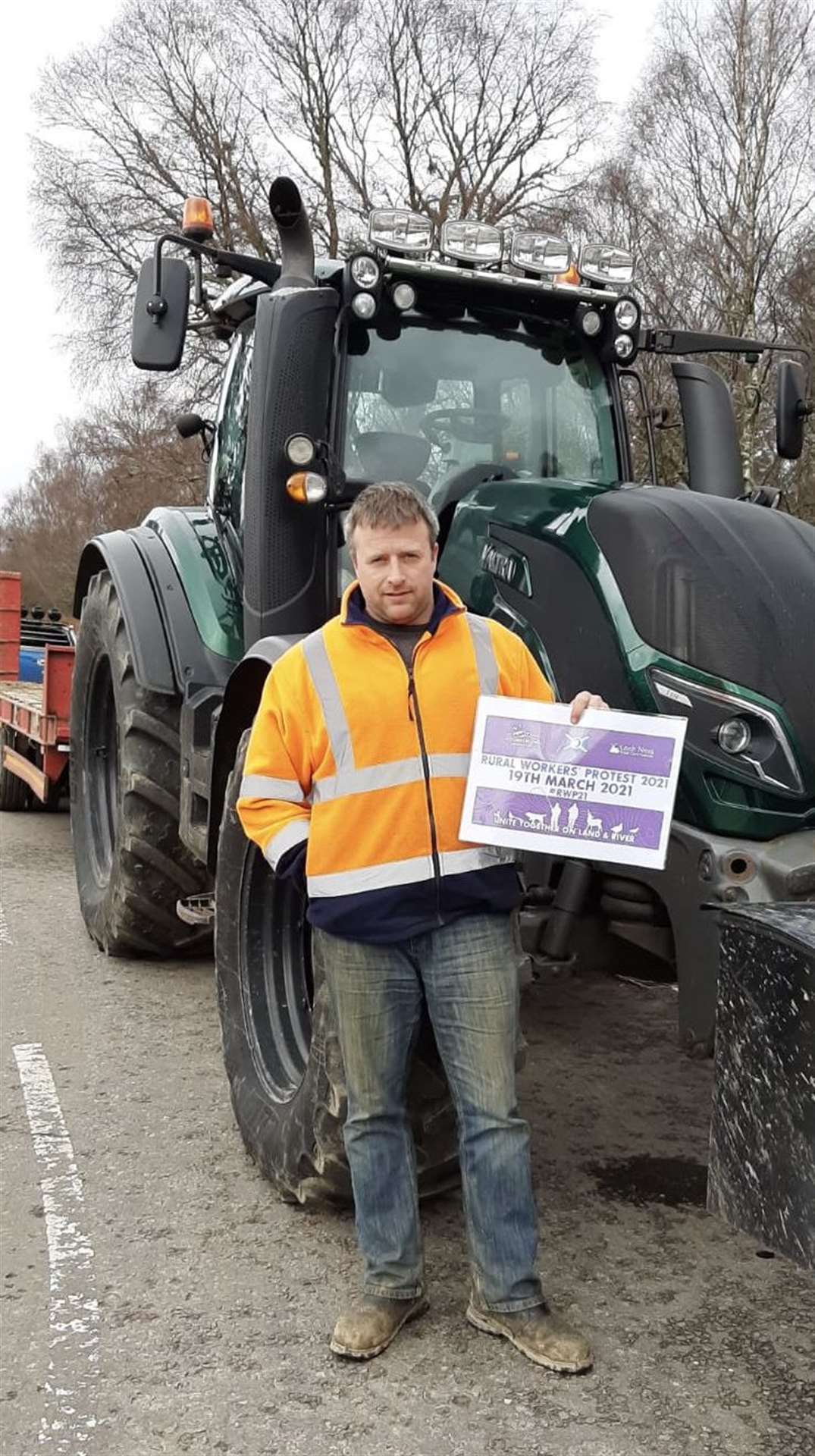 Hugh Macqueen, a farmer and contractor from Strathnairn, who is backing the protest. Picture: LNRC