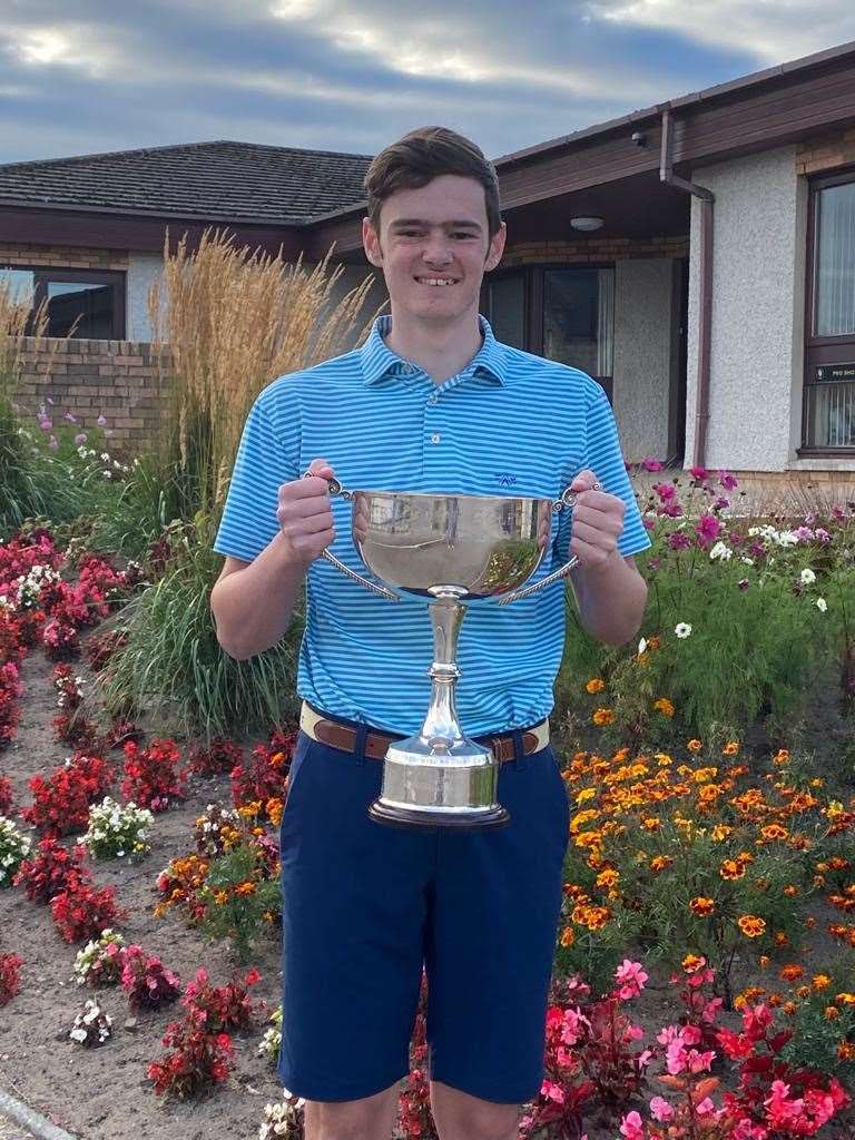 William Nicol won the Nairn Dunbar Golf Club Open