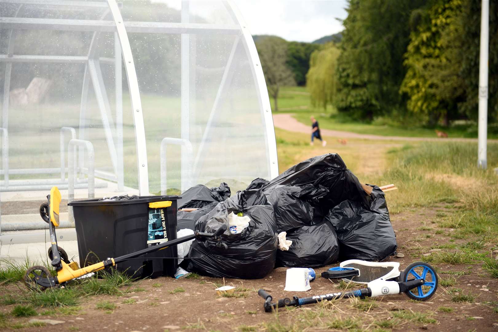 Fly tipped rubbish. Picture: James Mackenzie