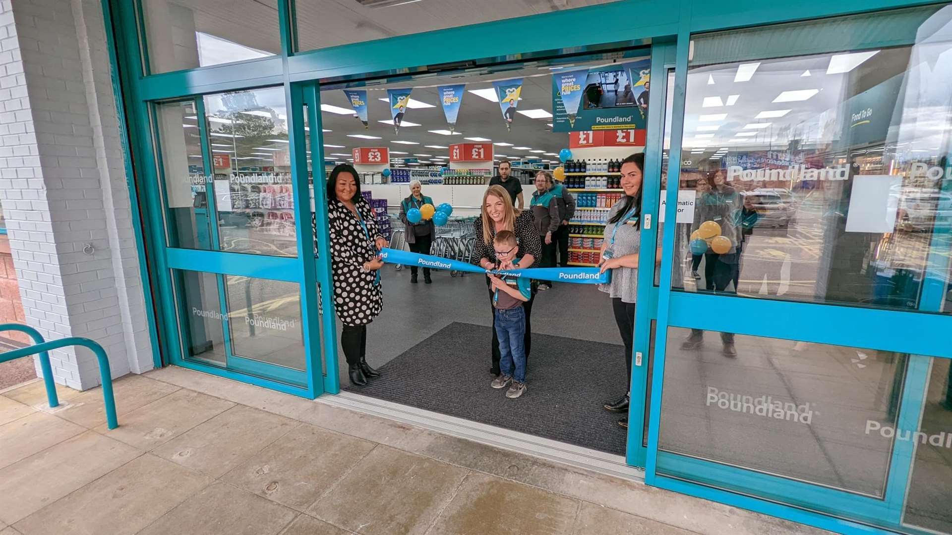 Opening of the new Poundland Inverness store.
