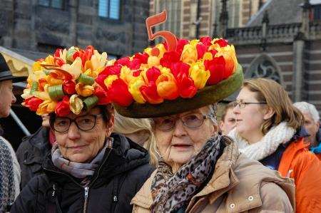 Tulip hats in Amsterdam