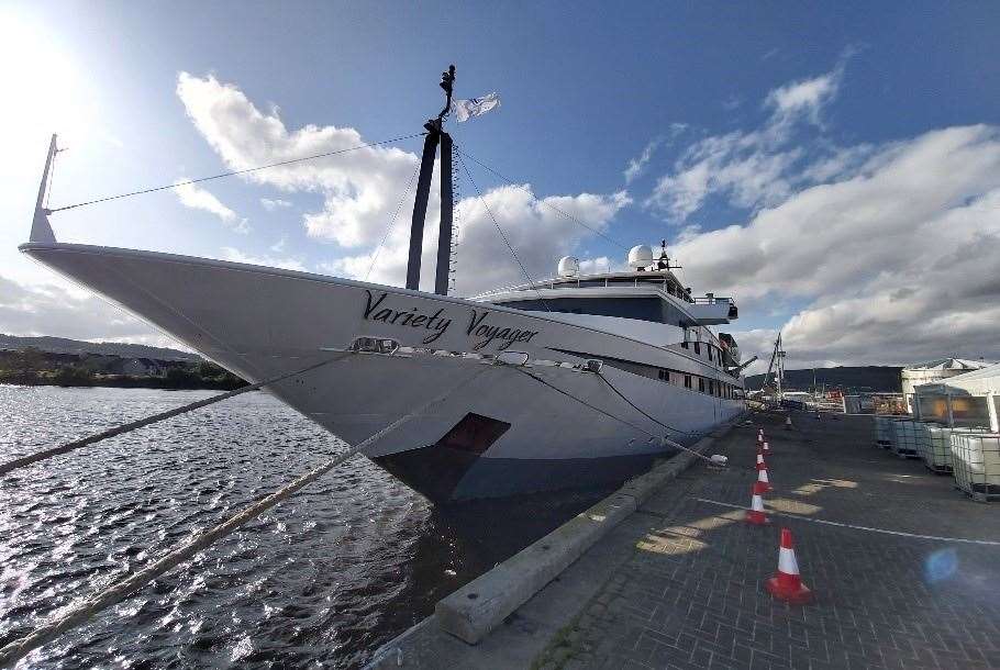 The Variery Voyager made her fifth and final call into the Port of Inverness in late August.