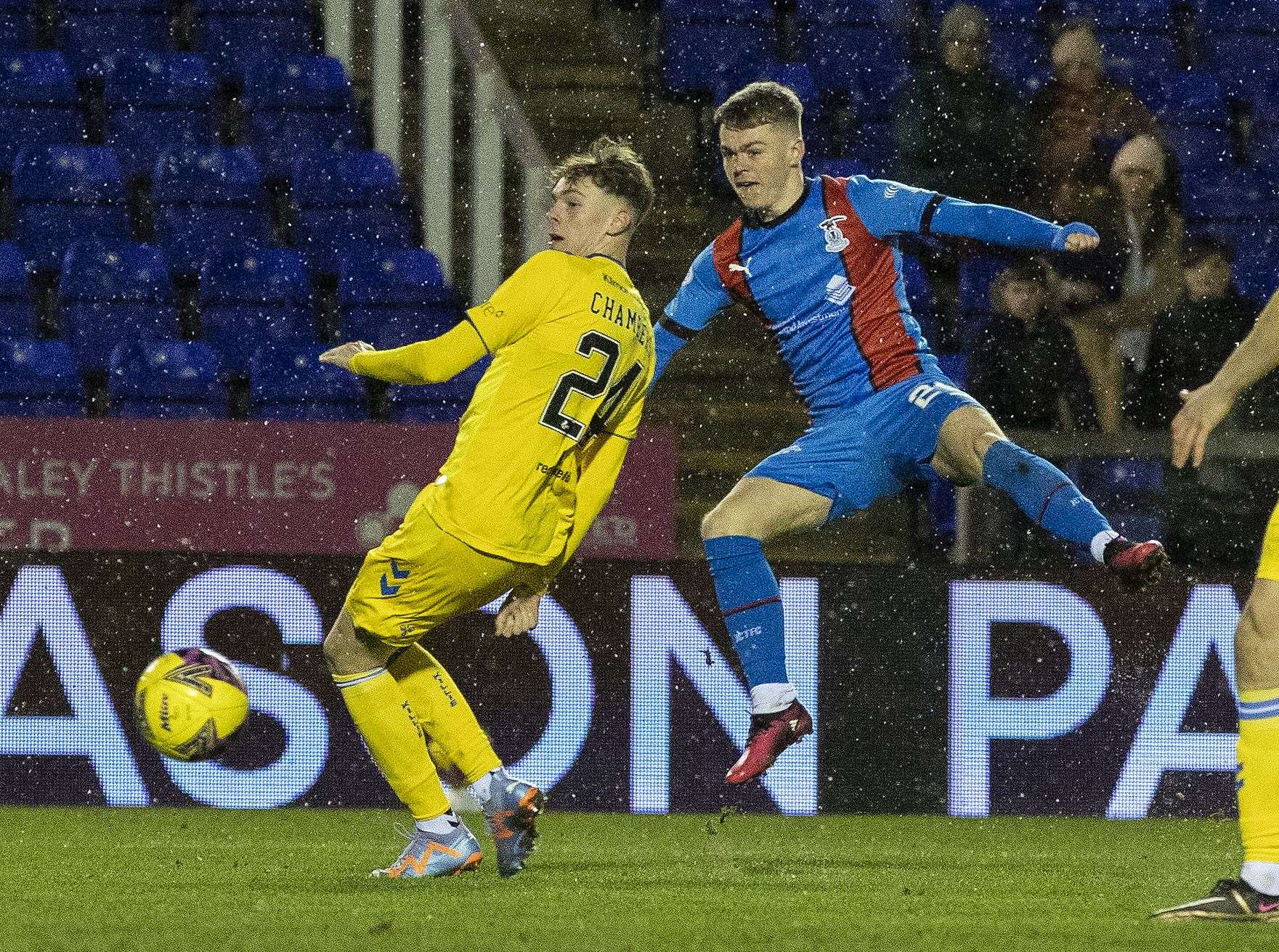 Jay Henderson played a key role in Caley Thistle's last win – against Kilmarnock in the Scottish Cup. Picture: Ken Macpherson