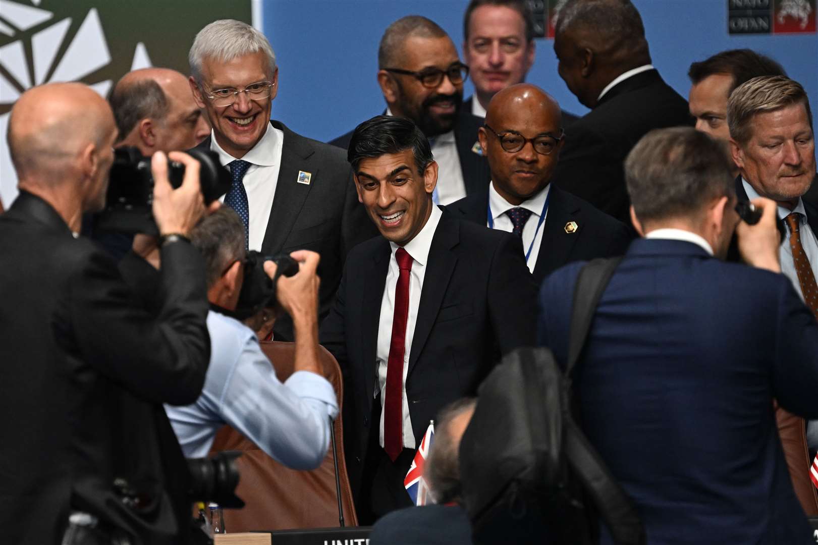 Prime Minister Rishi Sunak took part in a Nato leaders’ meeting on Tuesday in Vilnius (Paul Ellis/PA)