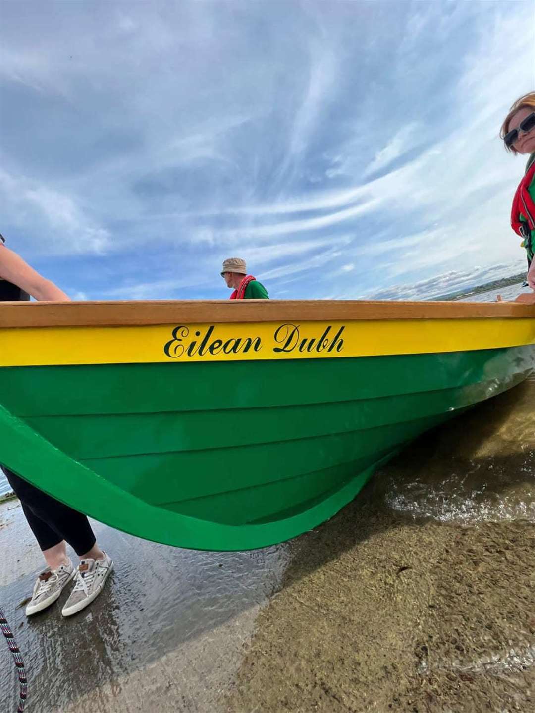 The boat: 'Eilean Dubh.'