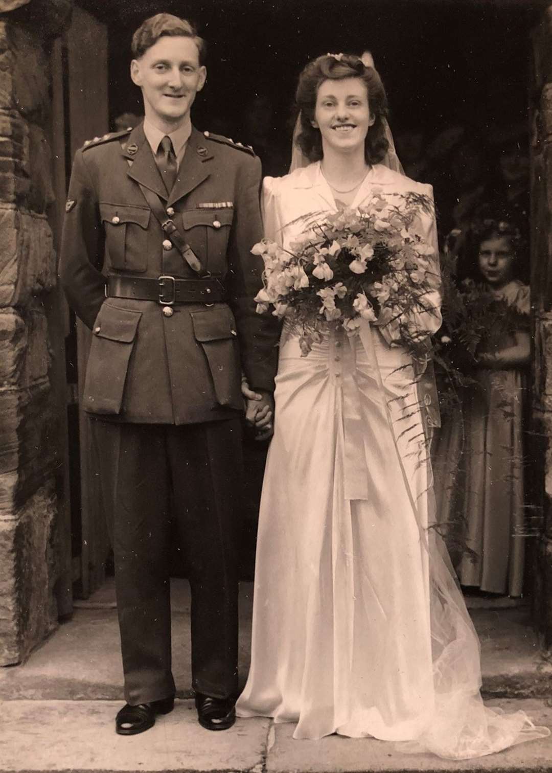 Christopher Hutchinson married Jinny in June 1946 (SSAFA/PA)