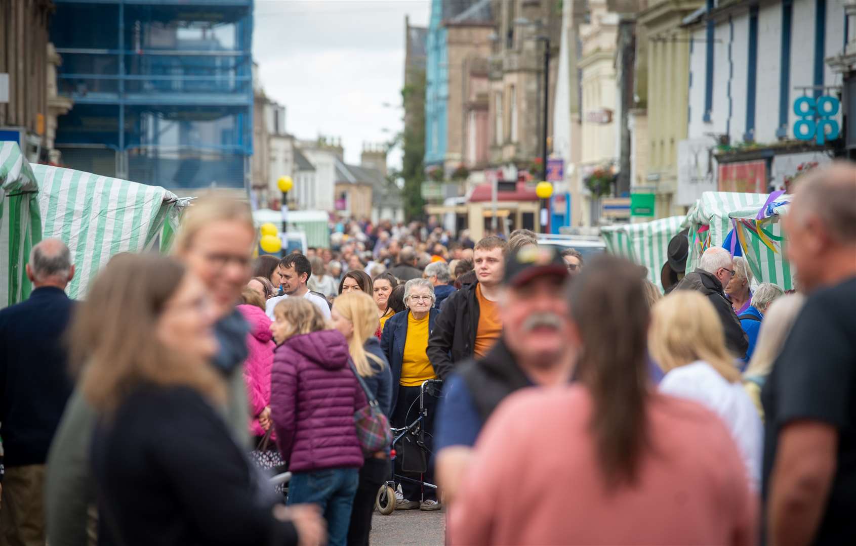 Shoppers and traders enjoyed Nairn Market.
