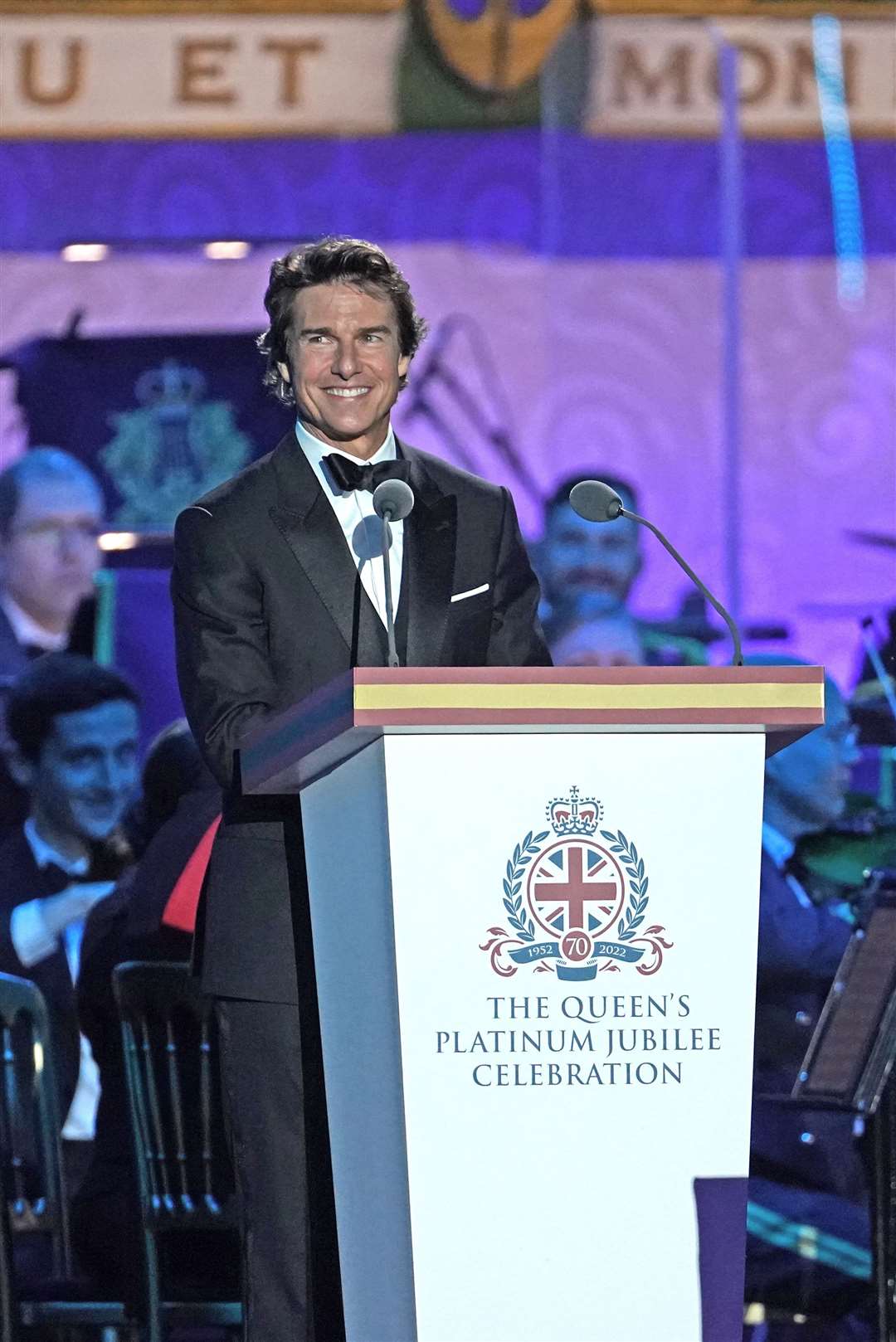 Tom Cruise during the A Gallop Through History Platinum Jubilee celebration (Steve Parsons/PA)