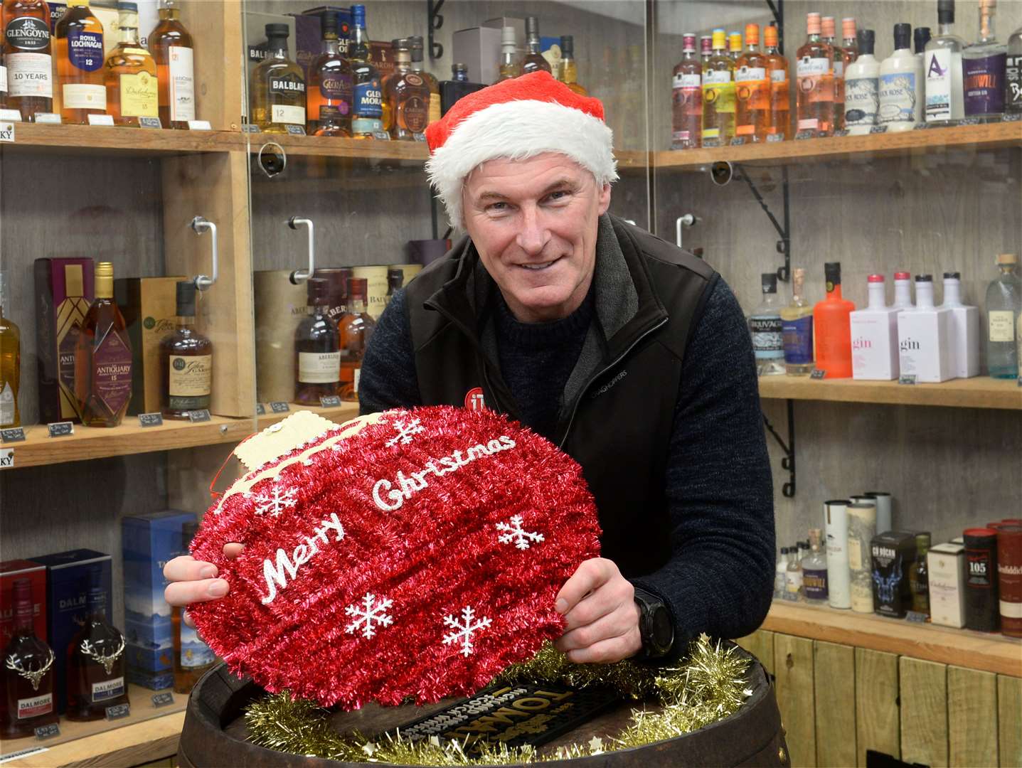 Gavin Johnston of Inverness Taxis will be giving away 60 Christmas dinners. Picture Gary Anthony