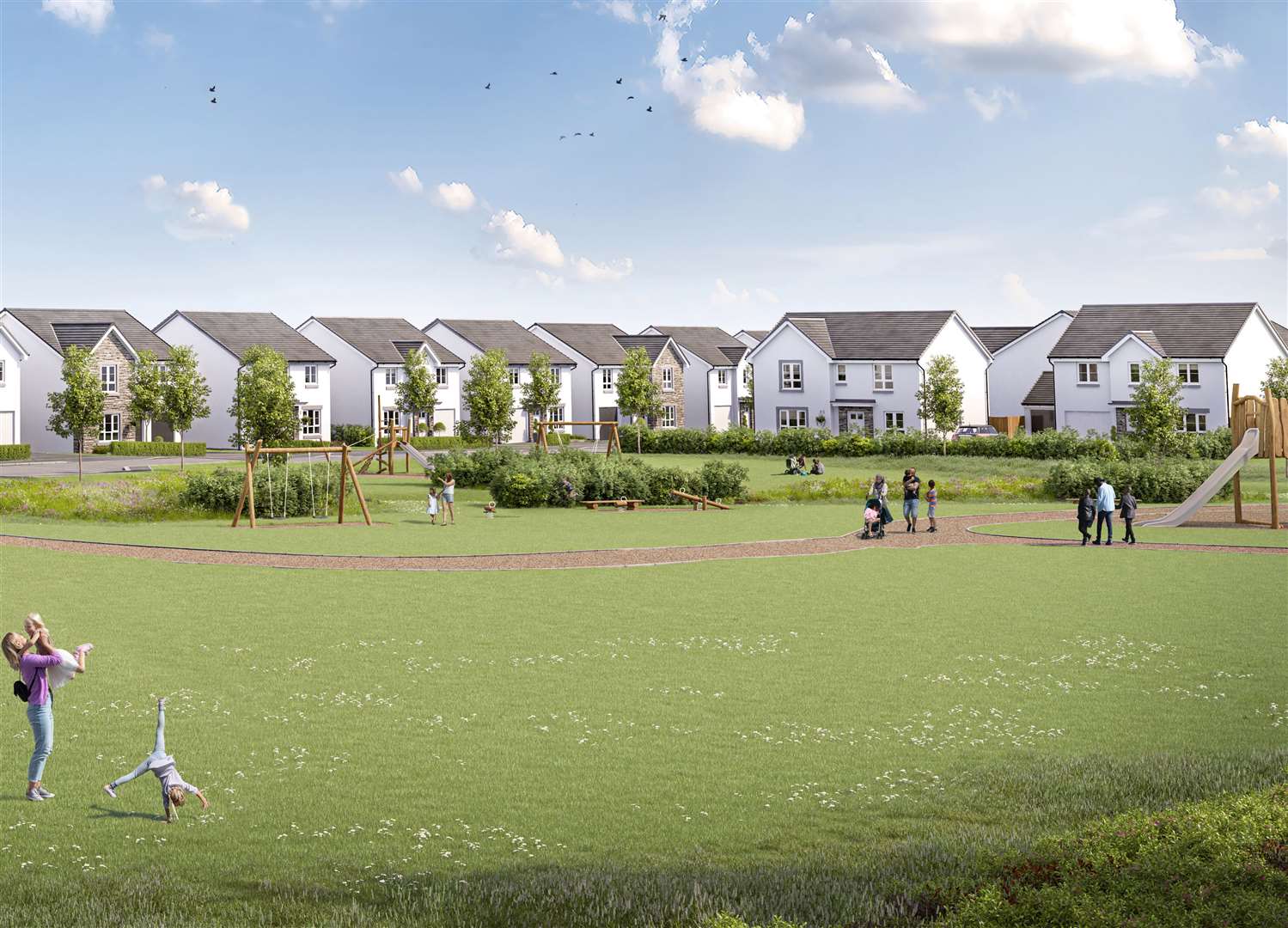 An artist's impression of the new development. Picture: Barratt Homes.