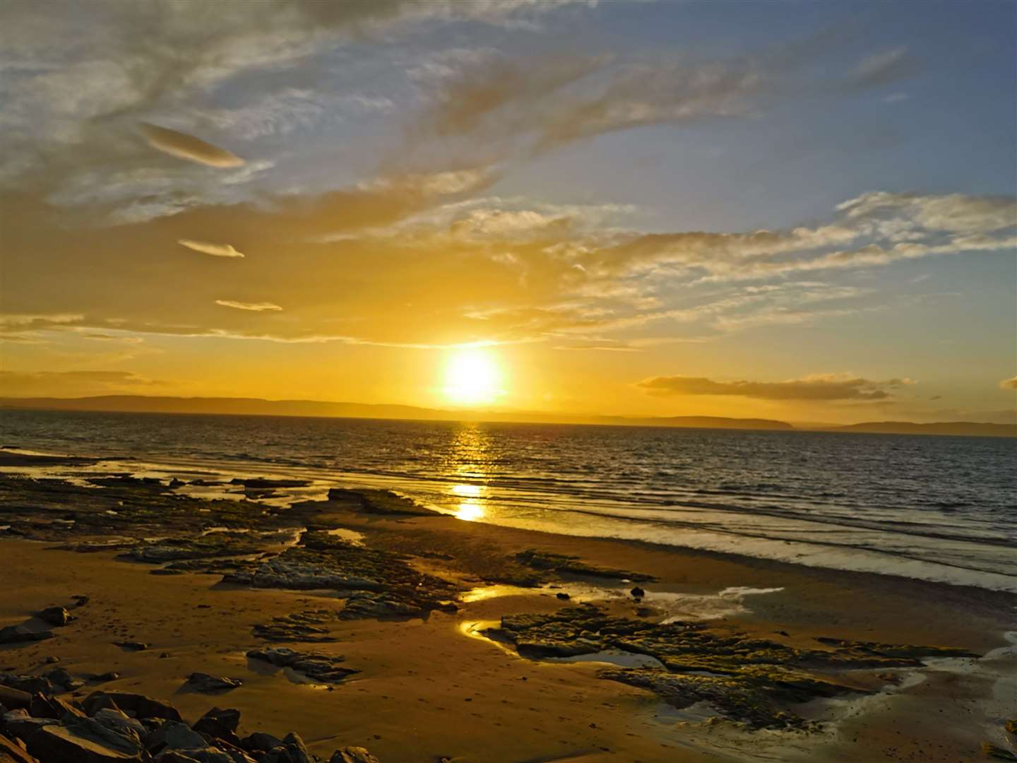 Beautiful Sunset at Nairn beach. Picture: Moira MacKintosh