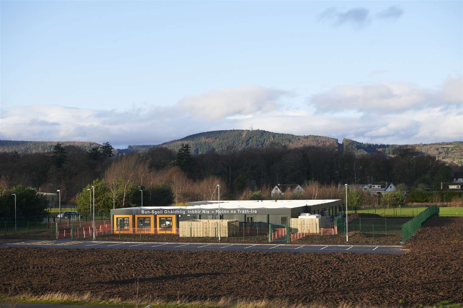 The new premises, built by Morgan Sindall, stand next to the Gaelic Primary School main buildings.