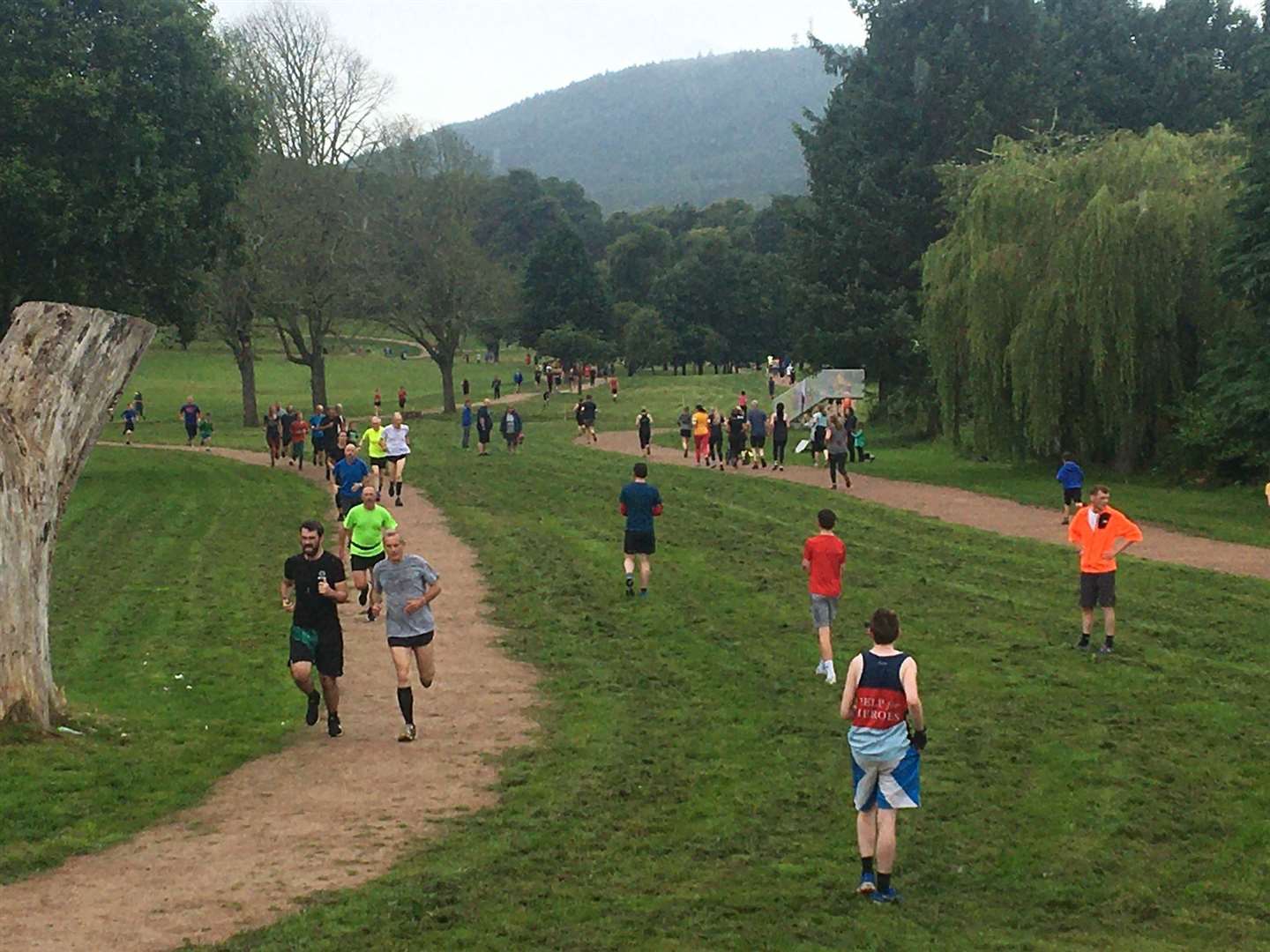 The Parkrun course follows two-and-a-half loops of the path at the new park.