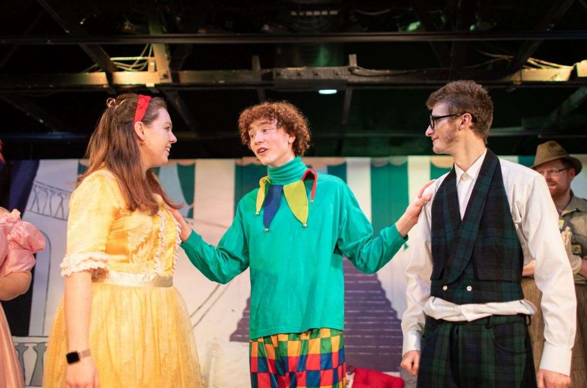 Snow White, Jackie and Prince Harmless in The Florians panto. Picture: Matthias Kremer