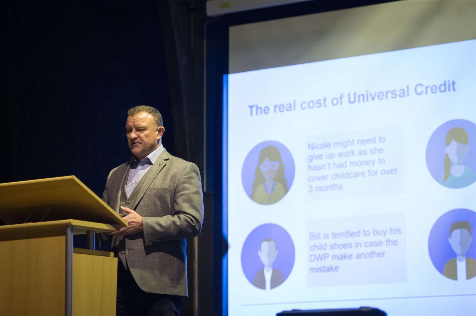 Drew Hendry has held public events discussing Universal Credit. Picture: Callum Mackay