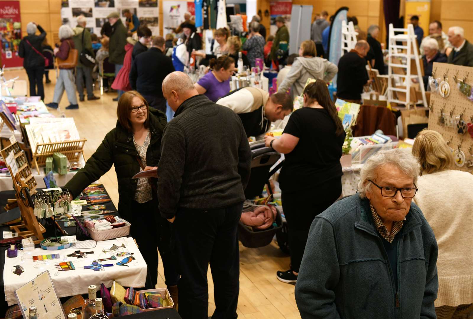 The indoor market was a big hit at this year's Taste of Nairn festival. Picture: James Mackenzie
