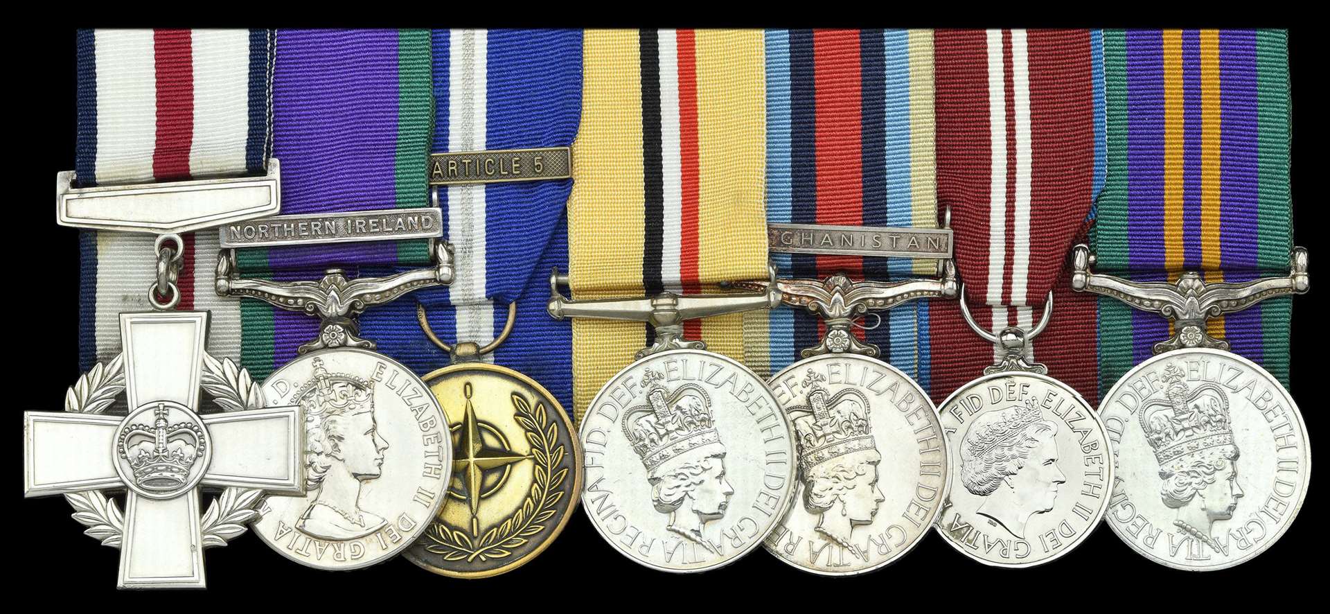 Among the medals being sold are a General Service Medal, the Operational Service Medal for Afghanistan and the Jubilee Medal (Dix Noonan Webb/PA)
